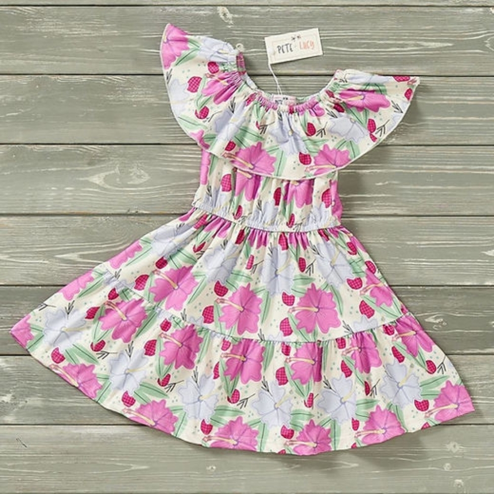 New Girl Dress Pete + Lucy Collection. Hibiscus in the Breeze Size 5